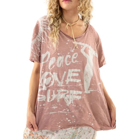 Magnolia Pearl - Peace, Love and Surf Tee Size OS - Picture 3 of 8